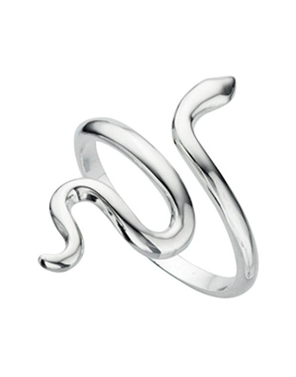 Bague argent en forme de serpent