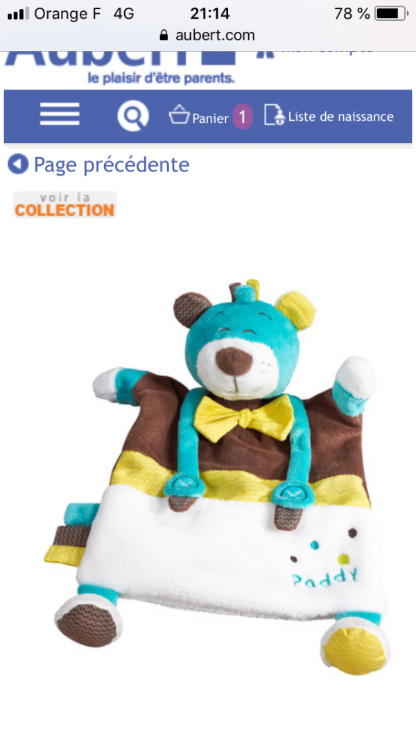 Doudou bébé
