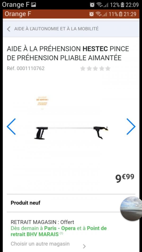 Pince de compréhension voler à ville jean de rennes