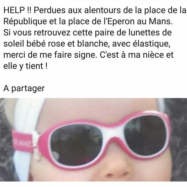 Lunettes de soleil bébé