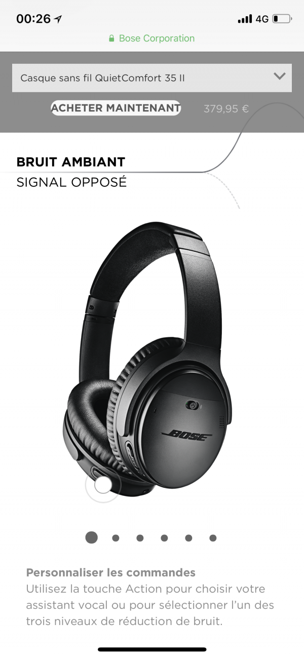 Casque Bluetooth Bose