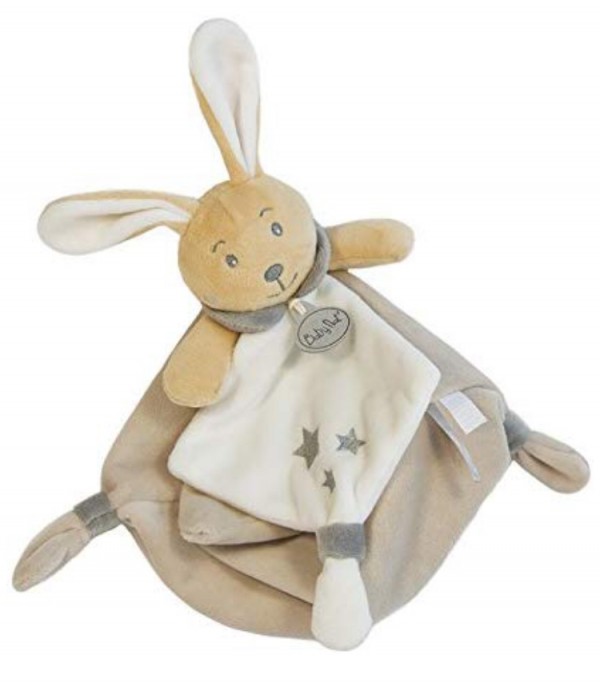 Perdu doudou lapin beige
