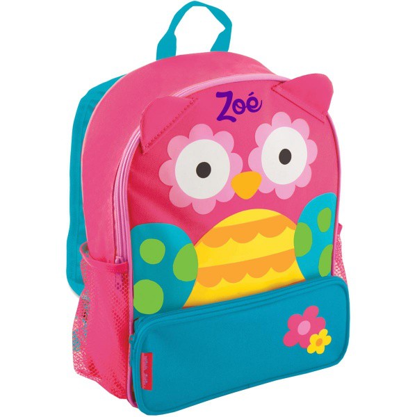 Perdu cartable maternelle hibou brodé