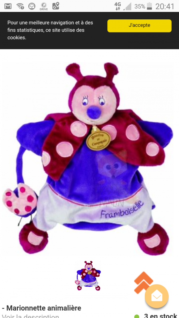 Doudou Framboiselle