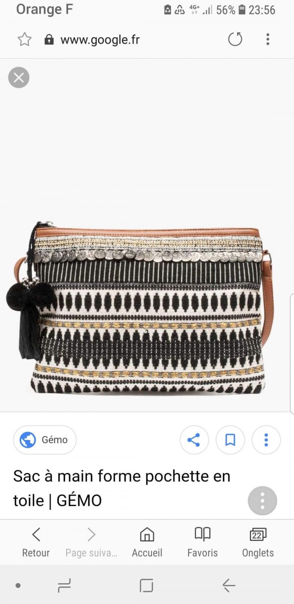 Perte d’un sac à main