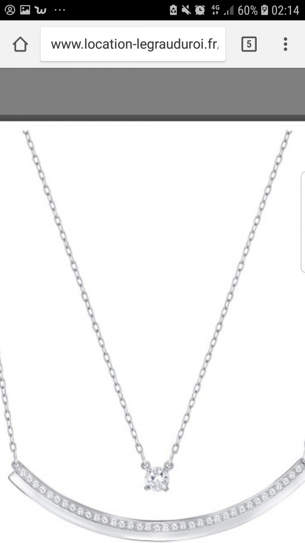 Collier argent