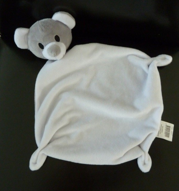 Perdu Doudou Ours gris et blanc, avec le prénom "MARTIN" brodé, Blois-Vienne