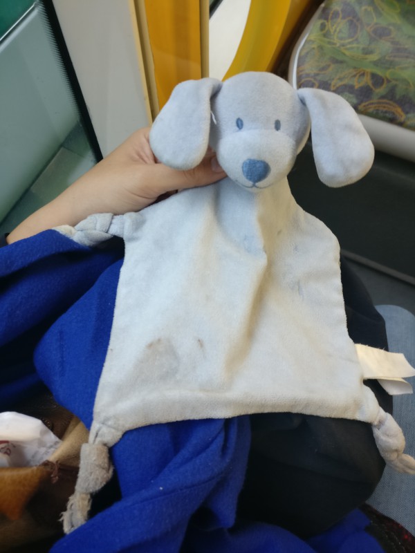 Doudou chien bleu poterne des peupliers Paris 13 le 19/09