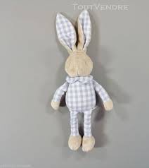 Doudou lapin bleu Klorane