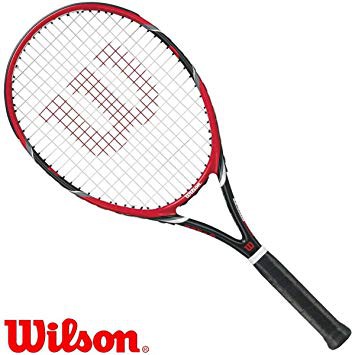 Raquette de tennis Wislon rouge perdue