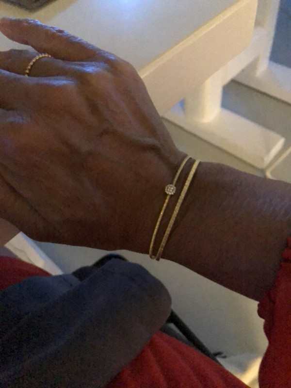Bracelet double jonc souple Rennes