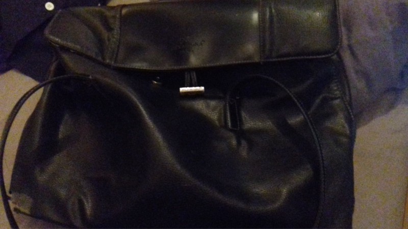 Sac Hexagona Paris noir trouvé à Pirmil, Nantes