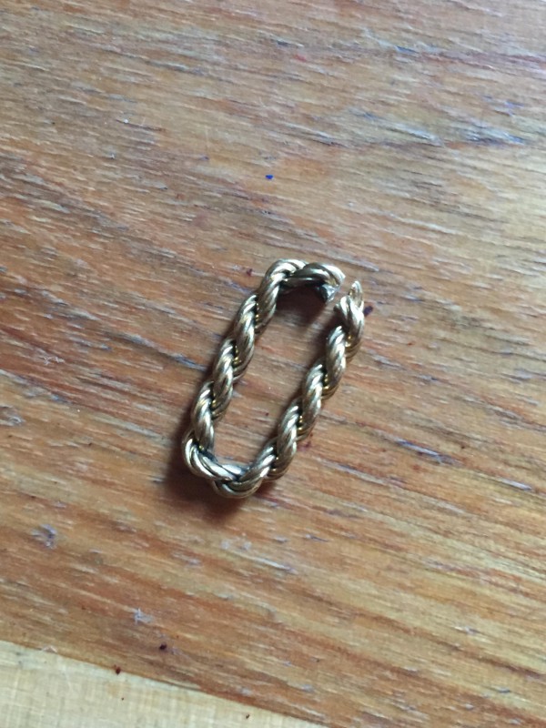 PERDU Bracelet or style hermès maille tressée carrée vintage MARSEILLE 13006