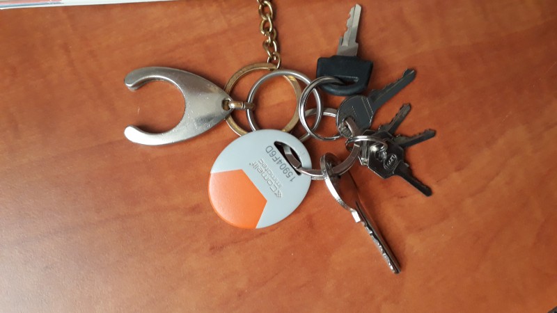 Trousseau de clés retrouvé dans le tramway à Clermont Ferrand, arrêt Champratel