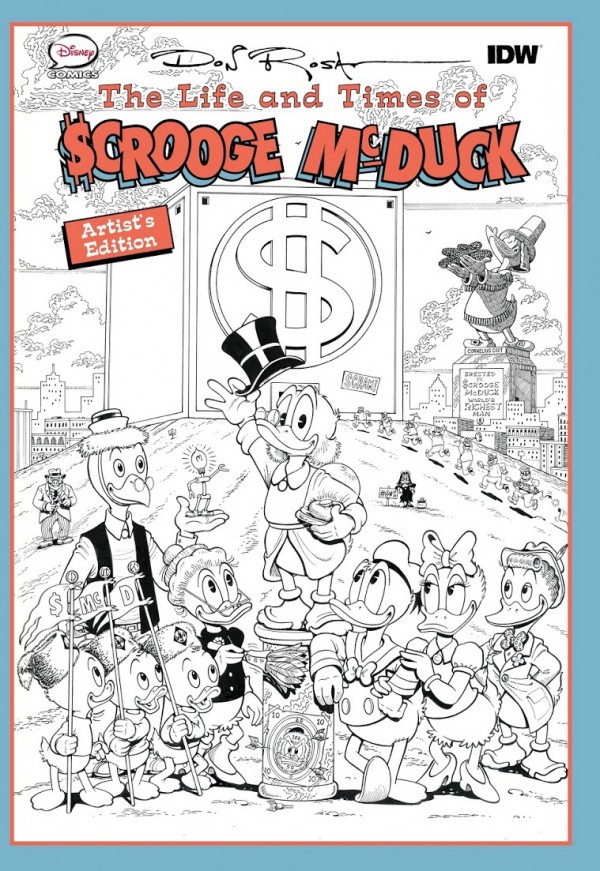 Carton et Livre Signé Picsou format A3 RER A The Life and Times of Scrooge