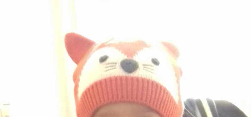 Un bonnet enfants orange tête de renard 18 24 moi