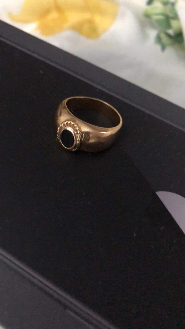Bague en or style chevalière