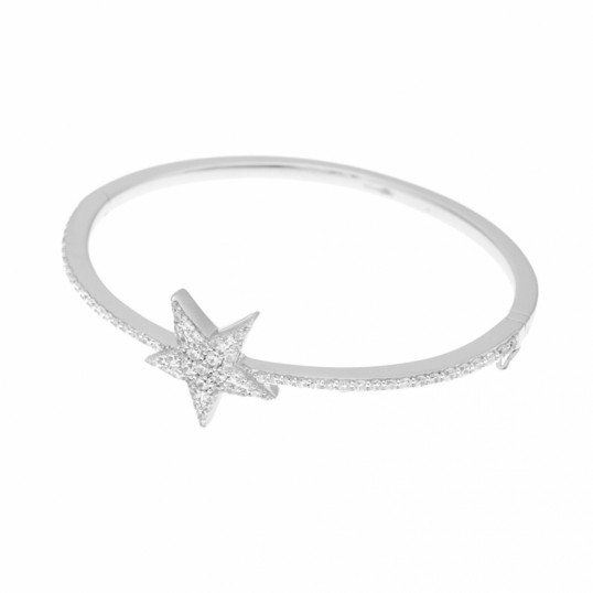 Perdu bracelet en argent avec une étoile