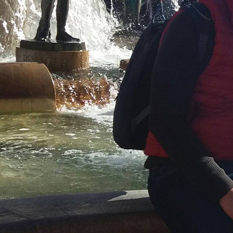 Sac à dos perdu avec des passeport