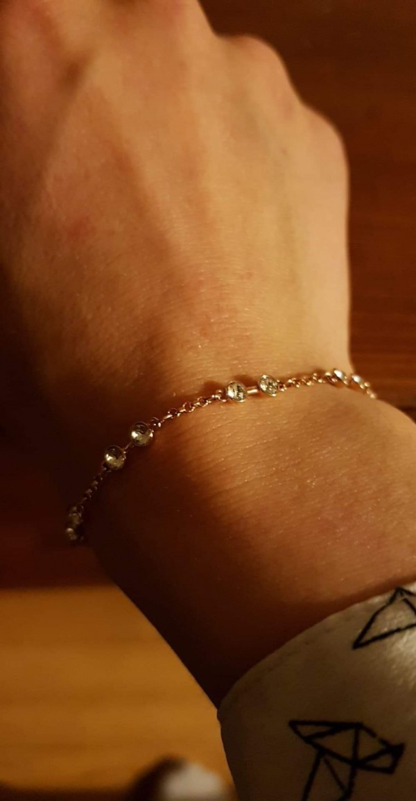 Bracelet en or swarofsky