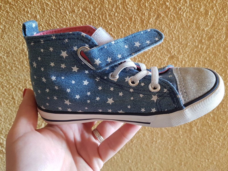 Baskets bleues fille