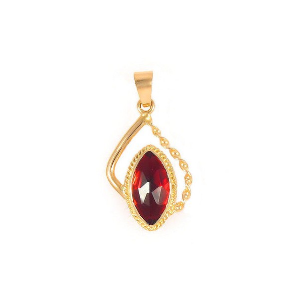Bijoux or et grenat