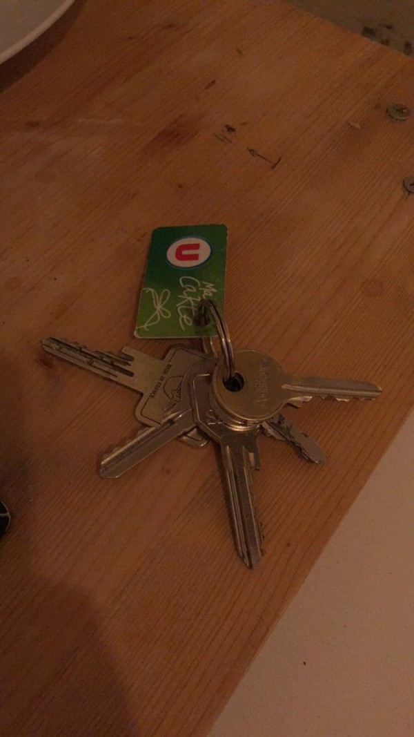 Clefs domicile trouvé