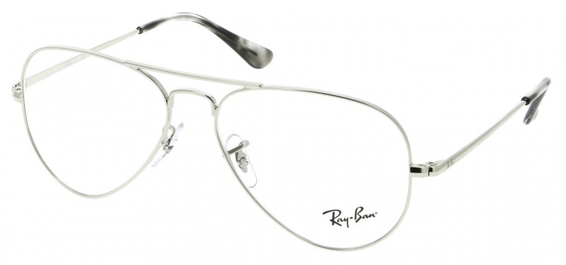 lunettes de vue Rayban argenté et son étui noir