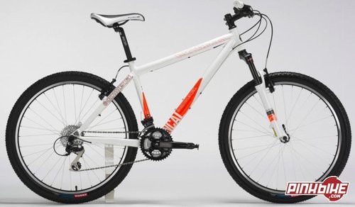 VTT Commencal Blanc et Orange