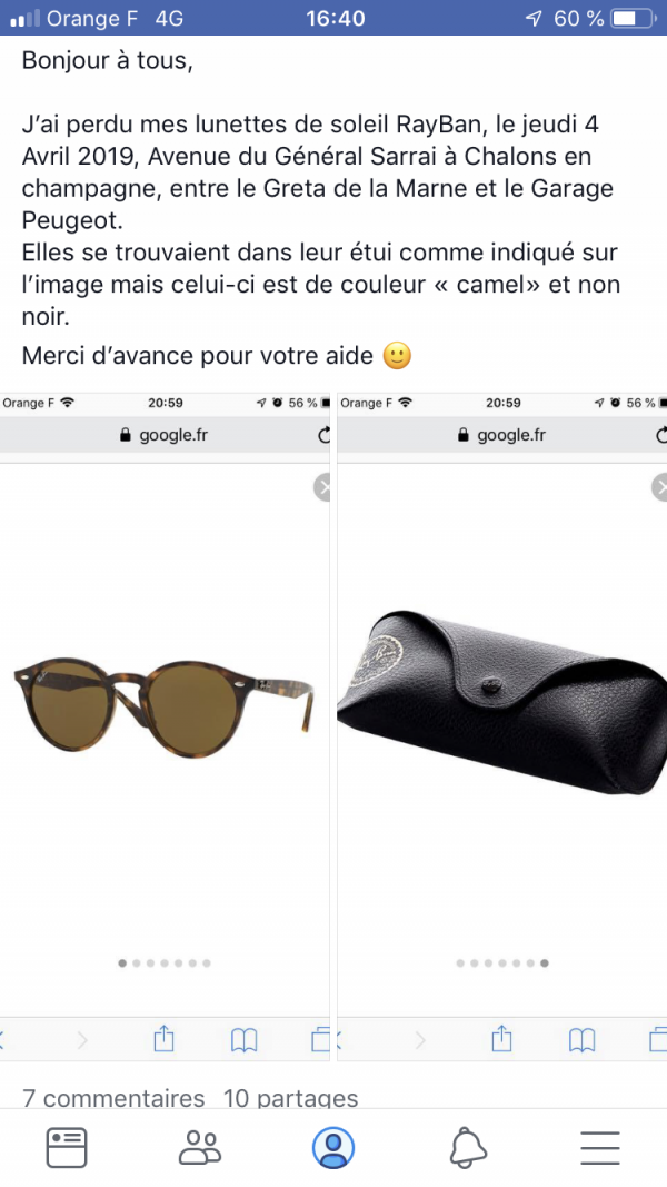 Lunettes de soleil RayBan