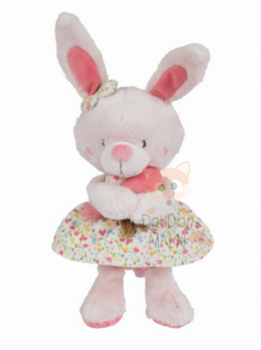 Perdu doudou enfant (lapin rose et blanc)