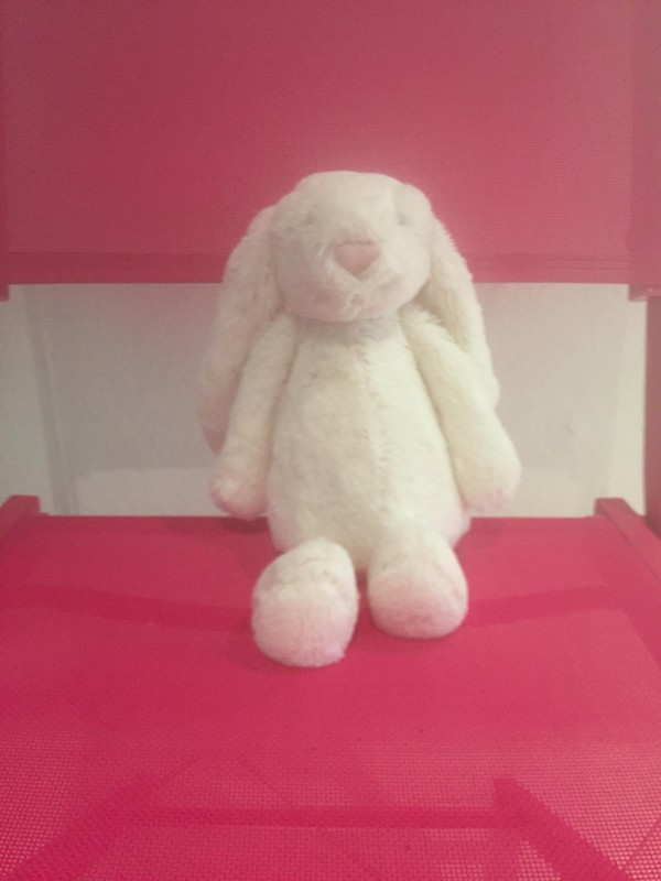 Doudou lapin blanc