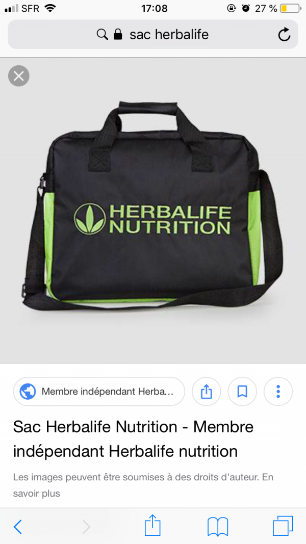 Perte sac herbalife Gambetta