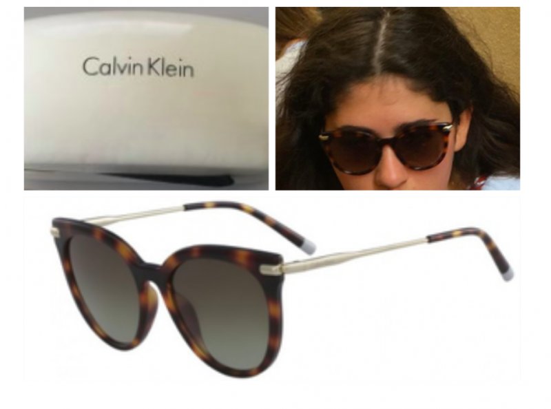 Boite + paire de lunette de soleil Calvin Klein