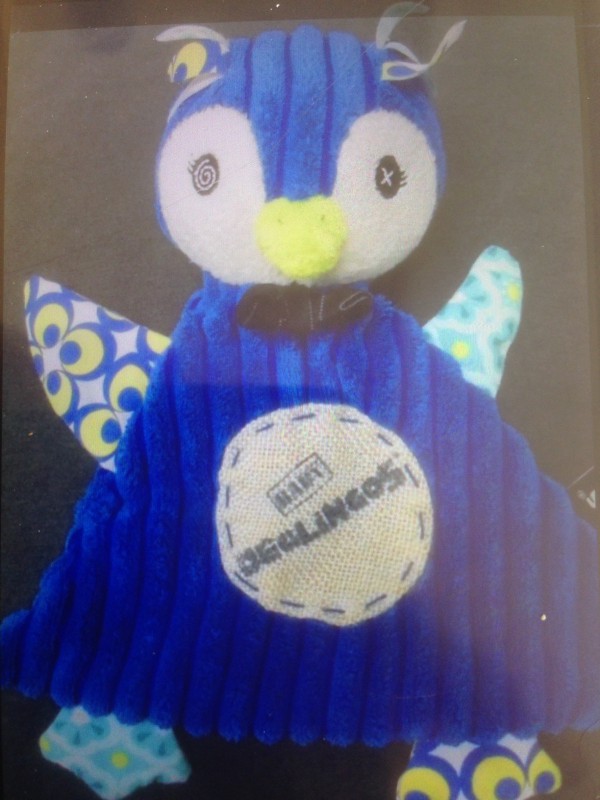 Doudou pingouin bleu perdu