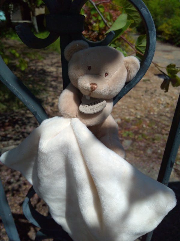 Doudou mouchoir ourson trouvé à Albi