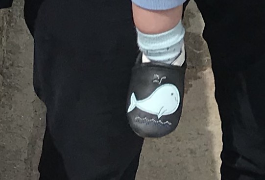Chausson bébé cuir