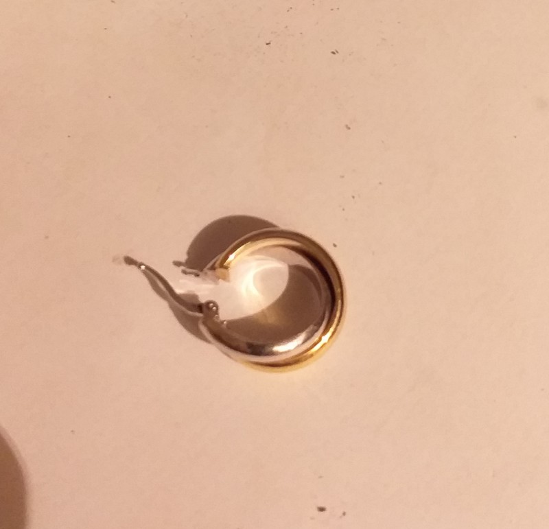 Boucle d'oreille trouvée à paris