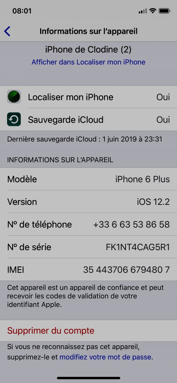 Perdu IPhone 6 Plus métro Plateau de Vanves Porte de Vanves et tramway a3 Porte de Vanves vincennes