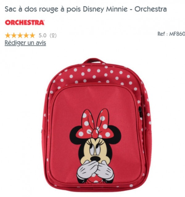 Sac à dos minnie