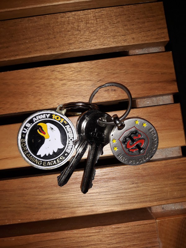 2 clefs avec 2 portes clefs trouvés à Toulouse