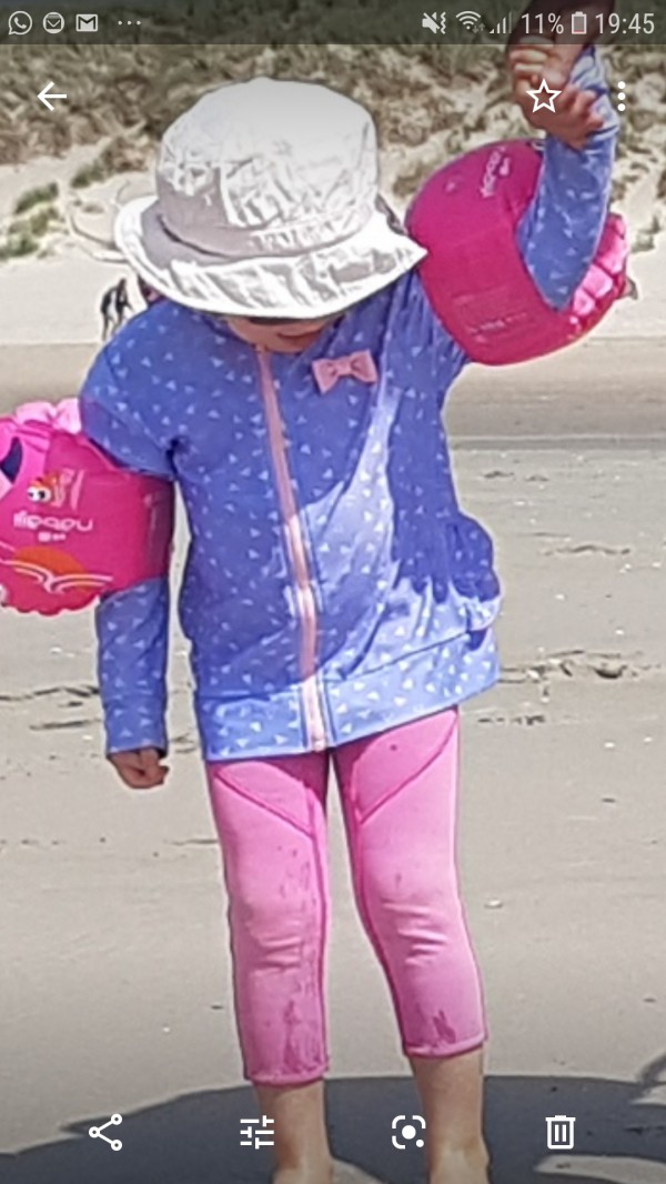 Perdu Gilet lycra mauve enfant pisicne La Vague Soisy sous Montmorency