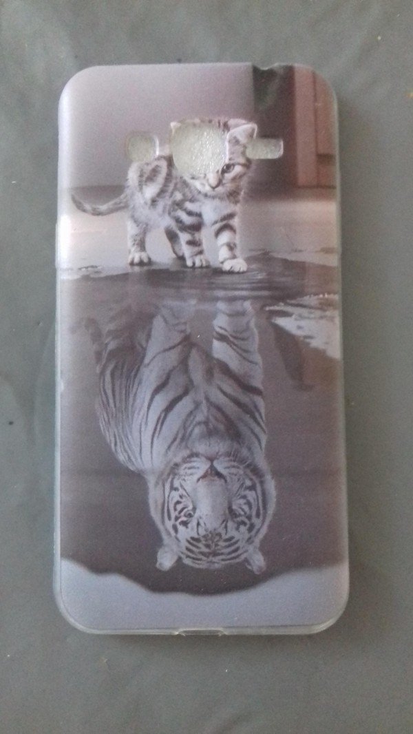perdu samsung galaxy J3 coque chat/tigre plage de Pontaillac à Royan