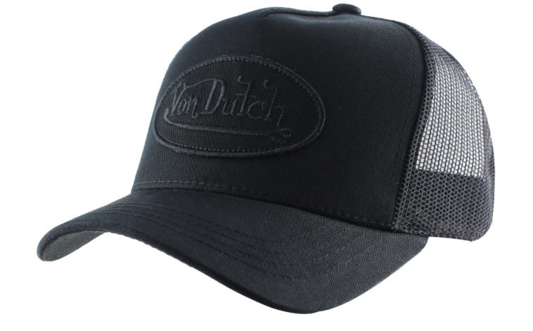 Casquette noire résille Von Dutch