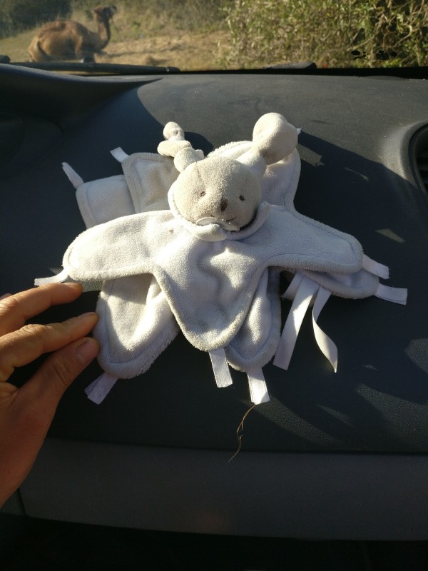 Doudou lapin blanc