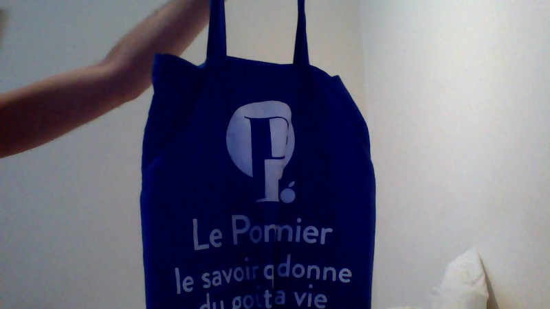 Sac bleu perdu (tote-bag) Bobigny Canal Barboteur