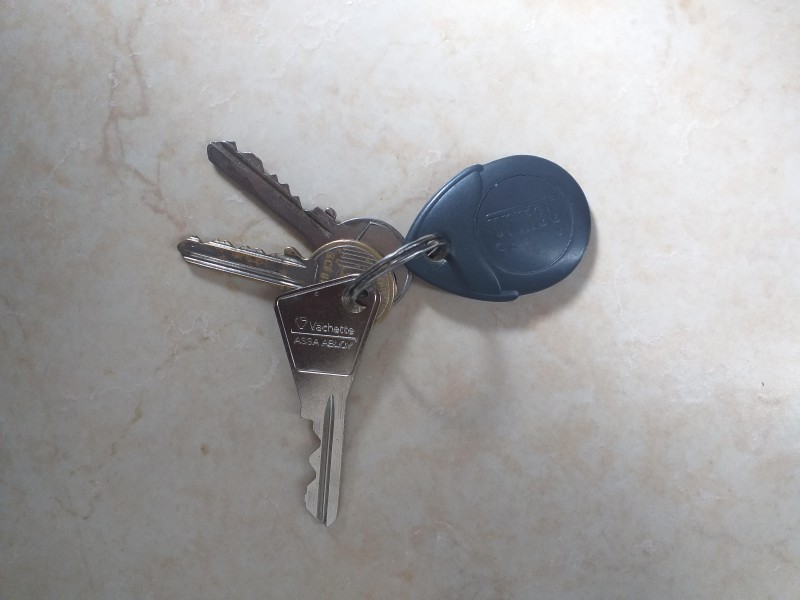 Clés d'appartements + badge