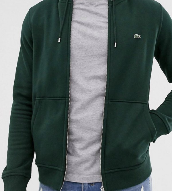 Sweat capuche Lacoste vert