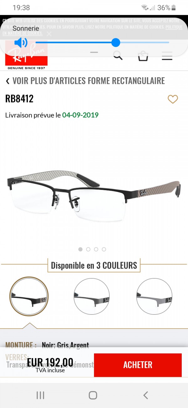 Lunette de vue ray ban