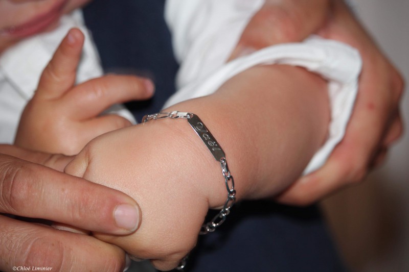 Gourmette argent bébé